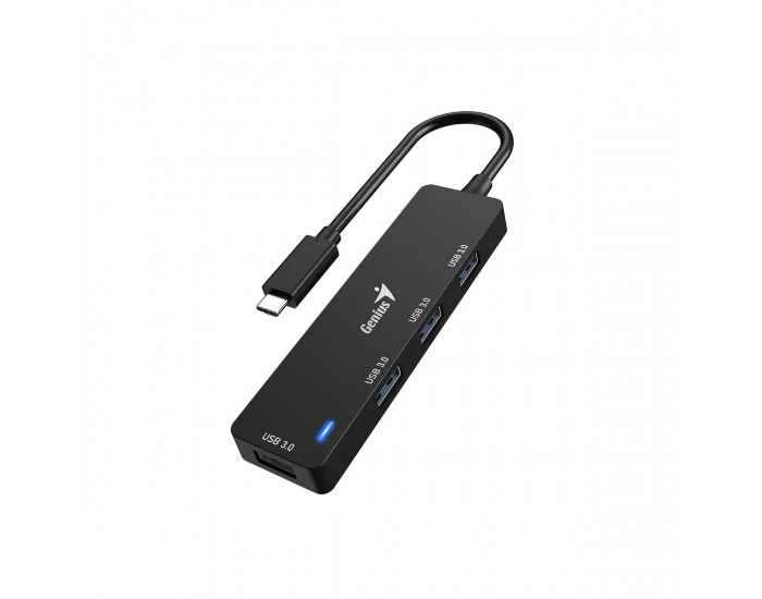USB Хъб Genius UH-400, 4 в 1, USB Type-A 3.0