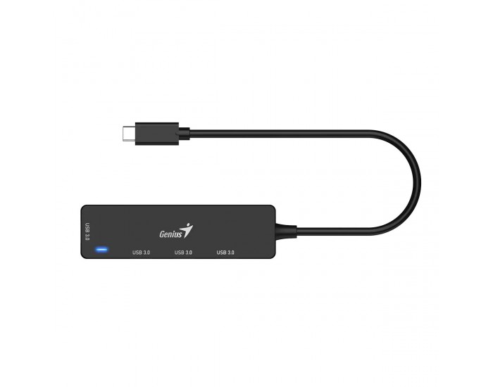 USB Хъб Genius UH-400, 4 в 1, USB Type-A 3.0