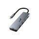 USB Хъб Genius UH-500, 5 в 1, 2 x USB Type-C, 2 x USB Type-A 3.0, 1 x HDMI