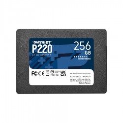 Твърд диск Patriot P220, SSD, вътрешен, 256 GB, Sata 3, 2.5'', 550/R, 490W - Patriot