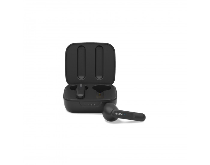 Слушалки NGS Artica Move, с Bluetooth, със зареждащ кейс, 101 dB, черни