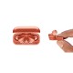 Слушалки NGS Artica Bloom, с Bluetooth, със зареждащ кейс, USB Type-C, корал