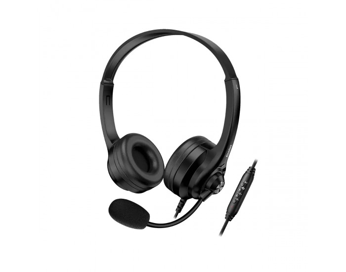 Слушалки Genius HS-235U, с микрофон, AI, черни