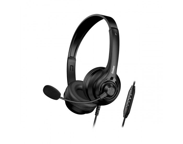 Слушалки Genius HS-235U, с микрофон, AI, черни