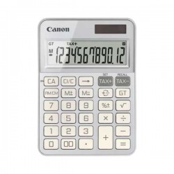 Настолен калкулатор Canon KS-125KB, 12-разряден, сребрист - Офис аксесоари