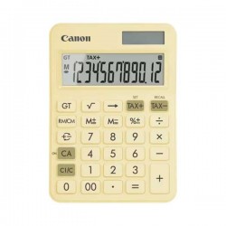Настолен калкулатор Canon LS-125KB, 12-разряден, жълт - Офис аксесоари