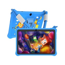 Таблет Pritom K7PRO, 7'', Lanyard, Quad Core, 32 GB, 2 GB RAM, Android 13, с връзка, син - PRITOM