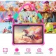 Таблет Pritom K7PRO, 7'', Lanyard, Quad Core, 32 GB, 2 GB RAM, Android 13, с връзка, розов