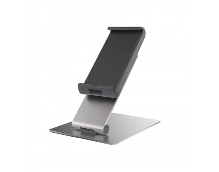 Поставка за таблет Durable Table, за маса или бюро, минимален диaгонал 7 инча, максимално тегло 1 kg, сребриста