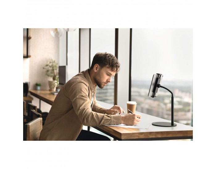 Поставка за таблет Durable Twist Table, минимален диaгонал 4.7 инча, максимално тегло 0.8 kg, черна