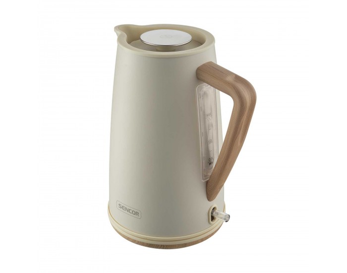 Електрическа кана за вода Sencor SWK 2717YG, 2250 W, 1.7 L, бяла