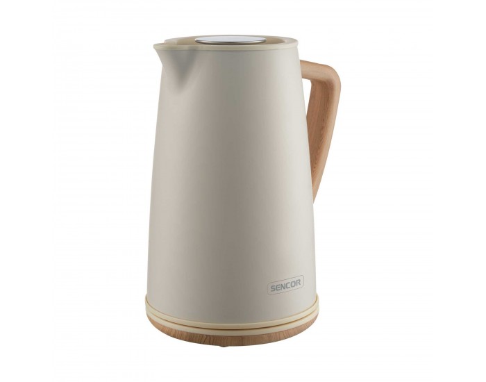 Електрическа кана за вода Sencor SWK 2717YG, 2250 W, 1.7 L, бяла