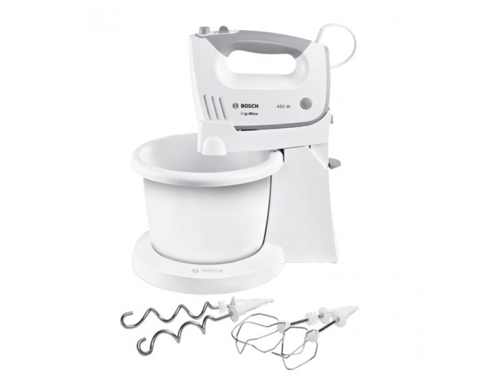 Миксер Bosch ErgoMixx MFQ36460, 450 W, бял