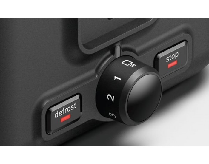 Тостер Bosch DesignLine TAT3P423, черен, 970 W