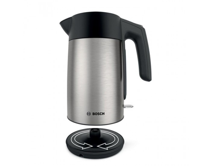 Електрическа кана за вода Bosch TWK7L460, 1.7 L, 2400 W, сребриста