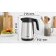 Електрическа кана за вода Bosch TWK7L460, 1.7 L, 2400 W, сребриста