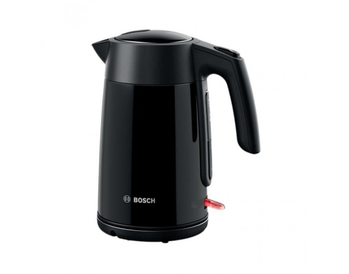 Електрическа кана за вода Bosch TWK7L463, 1.7 L, 2400 W, черна