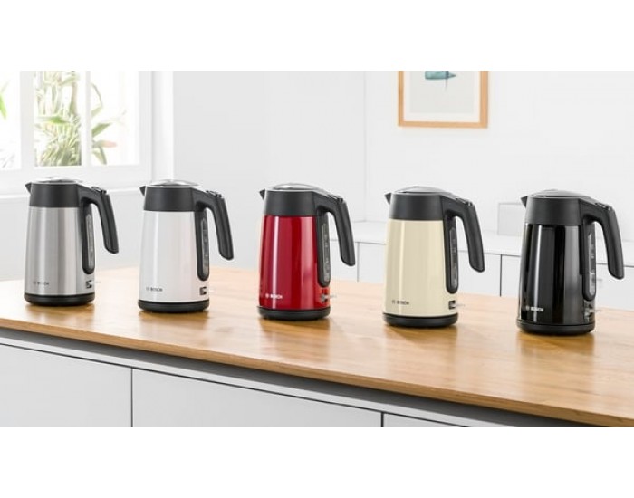 Електрическа кана за вода Bosch TWK7L463, 1.7 L, 2400 W, черна