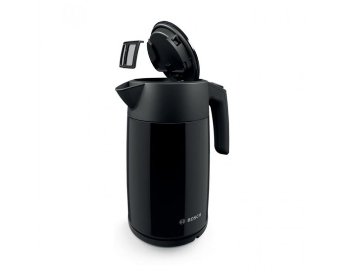 Електрическа кана за вода Bosch TWK7L463, 1.7 L, 2400 W, черна