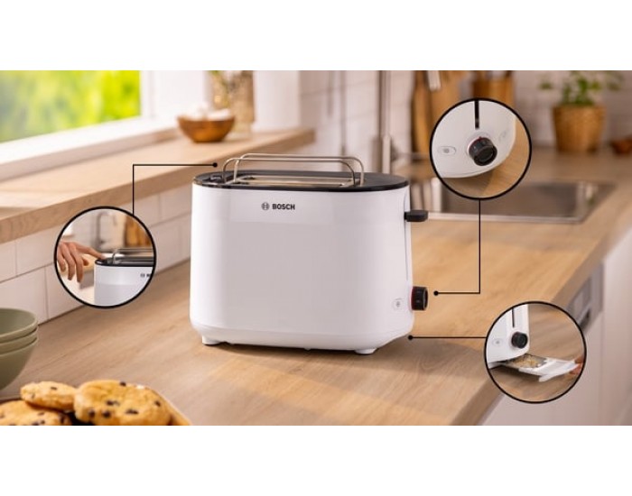 Тостер Bosch MyMoment TAT2M121, бял