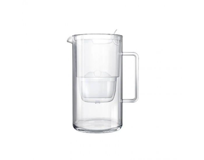 Филтрираща кана Aquaphor Glass, стъклена, 2.5 L, бяла