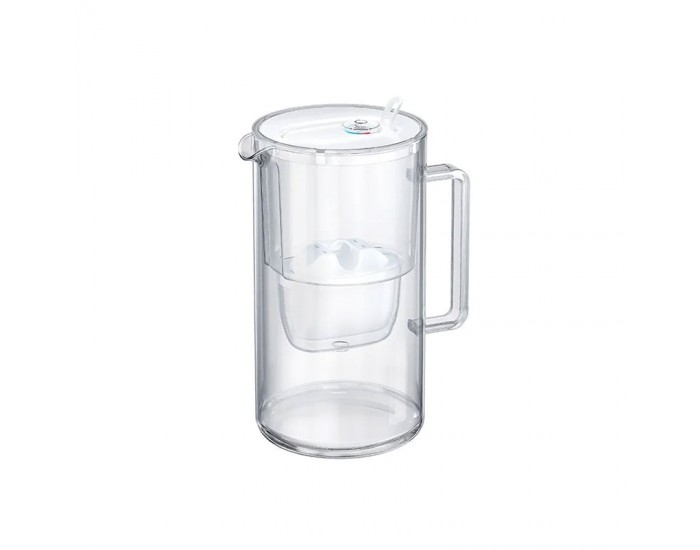 Филтрираща кана Aquaphor Glass, стъклена, 2.5 L, бяла