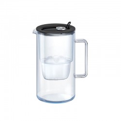 Филтрираща кана Aquaphor Glass, стъклена, 2.5 L, черна - Aquaphor