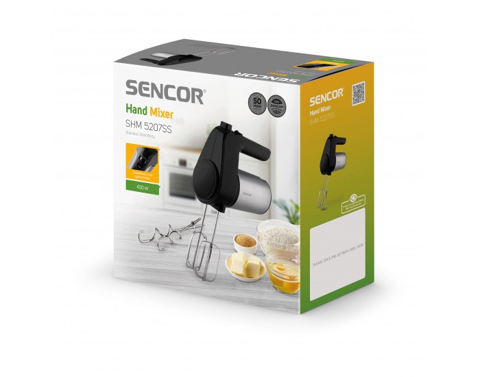 Миксер Sencor SHM 5207, с 6 скорости, 400 W, 1.2 m кабел