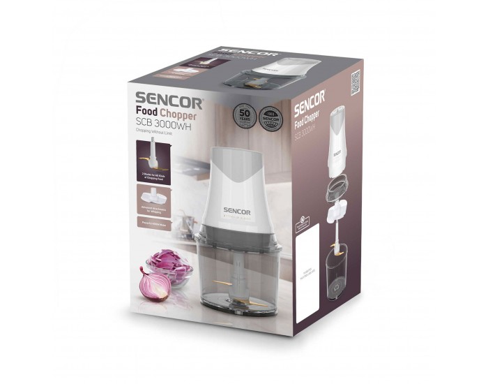 Чопър Sencor SCB 3000WH, пластмасова купа 1 l, 400 W