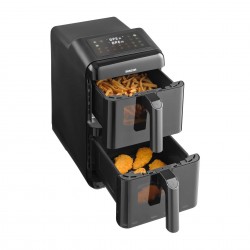 Уред за здравословно готвене Sencor Air Fryer SFR 1250BK, 2 х 5.8 L, 3000 W, черен - Електроуреди