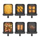 Уред за здравословно готвене Sencor Air Fryer SFR 1250BK, 2 х 5.8 L, 3000 W, черен