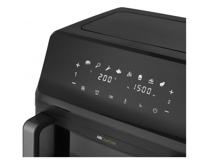Уред за здравословно готвене Sencor Air Fryer SFR 9650BK, 2 х 4.5 L, 2700 W, черен