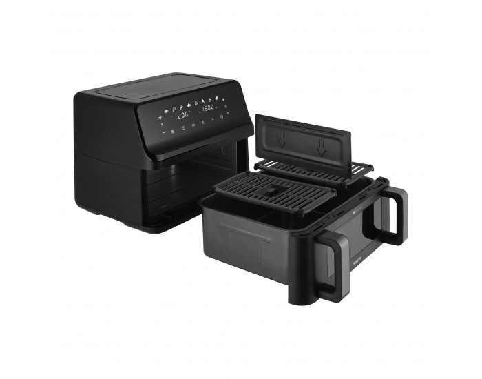 Уред за здравословно готвене Sencor Air Fryer SFR 9650BK, 2 х 4.5 L, 2700 W, черен