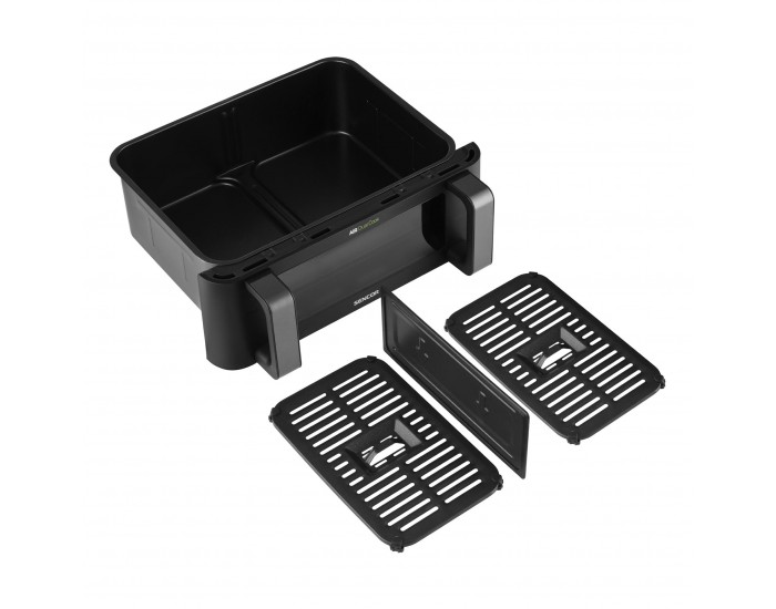 Уред за здравословно готвене Sencor Air Fryer SFR 9650BK, 2 х 4.5 L, 2700 W, черен