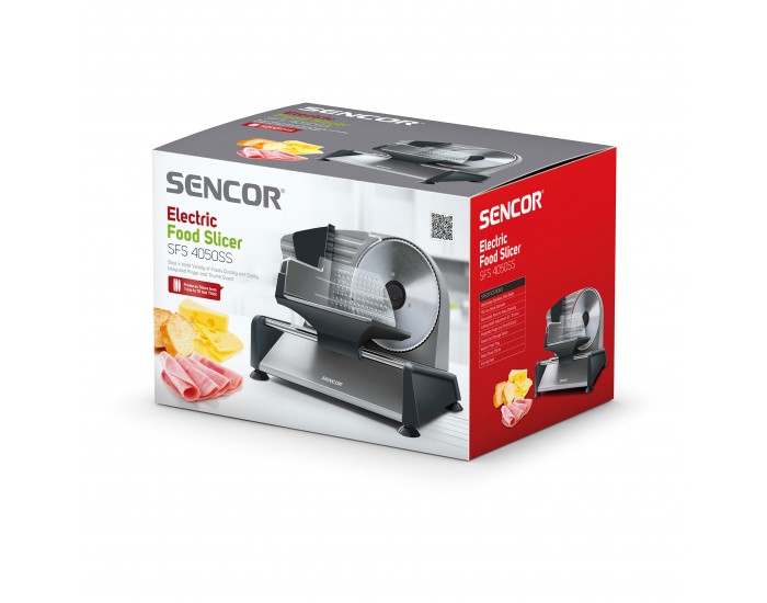 Колбасорезачка Sencor SFS 4050SS, 150 W, диск 190 mm