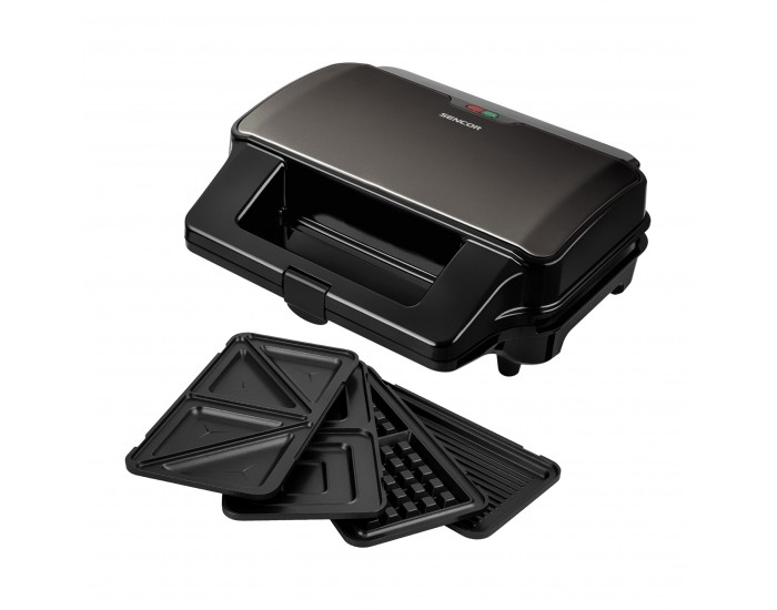 Сандвич грил преса Sencor SSM 9978BK, 4 в 1, 900 W, черен
