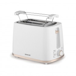 Тостер Sencor STS 7510WH, с 2 отвора, 7 степени, 930 W, бял - Електроуреди