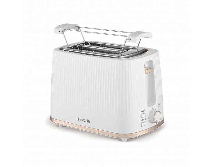 Тостер Sencor STS 7510WH, с 2 отвора, 7 степени, 930 W, бял