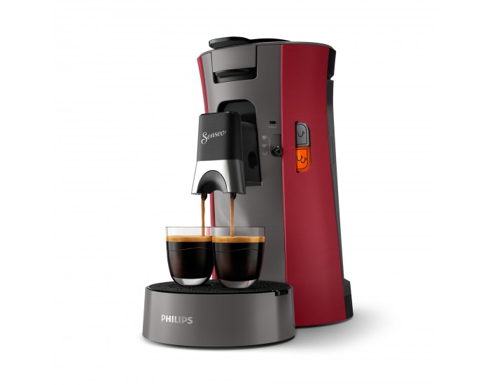 Кафе машина Senseo Select Deep CSA230/91, червена
