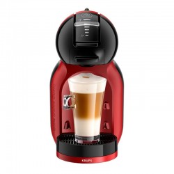 Кафе машина Krups Mini Me KP123H10, автоматична, за капсули Nescafe Dolce Gusto, 1500 W, червено-черна - Електроуреди
