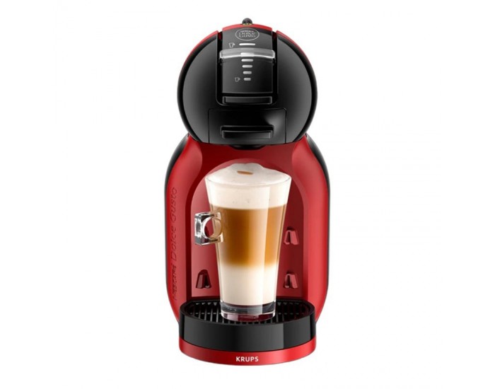 Кафе машина Krups Mini Me KP123H10, автоматична, за капсули Nescafe Dolce Gusto, 1500 W, червено-черна