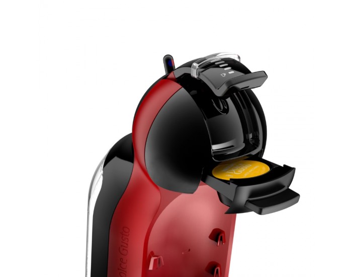 Кафе машина Krups Mini Me KP123H10, автоматична, за капсули Nescafe Dolce Gusto, 1500 W, червено-черна
