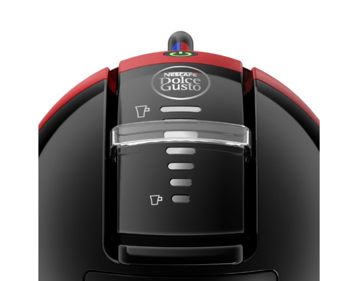 Кафе машина Krups Mini Me KP123H10, автоматична, за капсули Nescafe Dolce Gusto, 1500 W, червено-черна