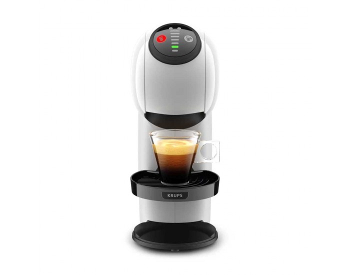 Кафе машина Krups KP243110 Genio S EU, 1500 W, налягане на помпата 15 бара, бяла