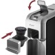 Кафе машина Catler ES700, за капсули Dolce Gusto, Nespresso, Caffissimo, 1350 W, налягане на помпата 15 бара, черно-сребриста