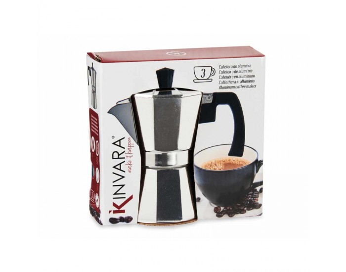 Кафеварка Kinvara, алуминиева, с дръжка, за 3 чаши