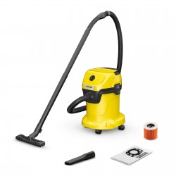 Прахосмукачка Karcher WD 3 V-17/4/20, EU, за сухо и мокро почистване, 1000 W - Karcher