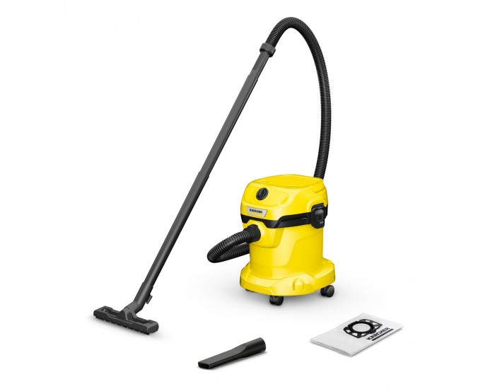 Прахосмукачка Karcher WD 2 Plus V-15/4/18, за сухо и мокро почистване, 1000 W