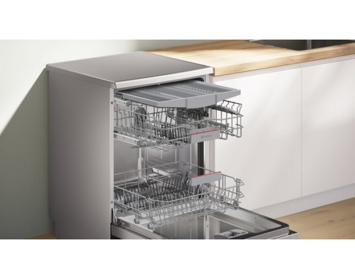 Съдомиялна машина Bosch SMS4EMI06E, свободностояща, серия 4, със защита от отпечатъци, за 14 комплекта, 60 cm