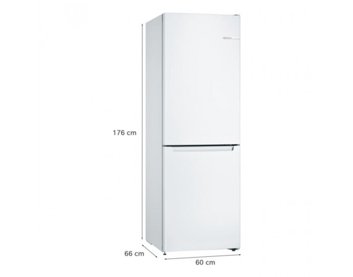 Хладилник Bosch KGN33NWEB, с фризер, серия 2, 176 х 60 cm, 282 L